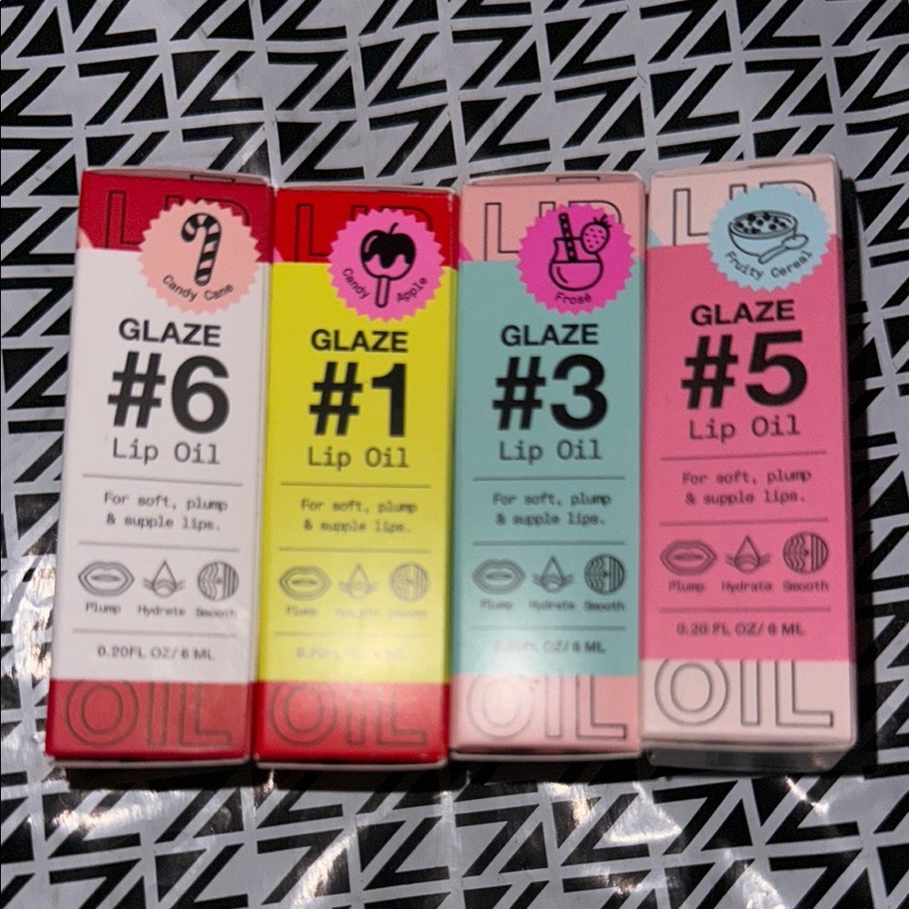 Inn Beauty Project bundle of 4 Glaze Lip Oil Set - BNIB